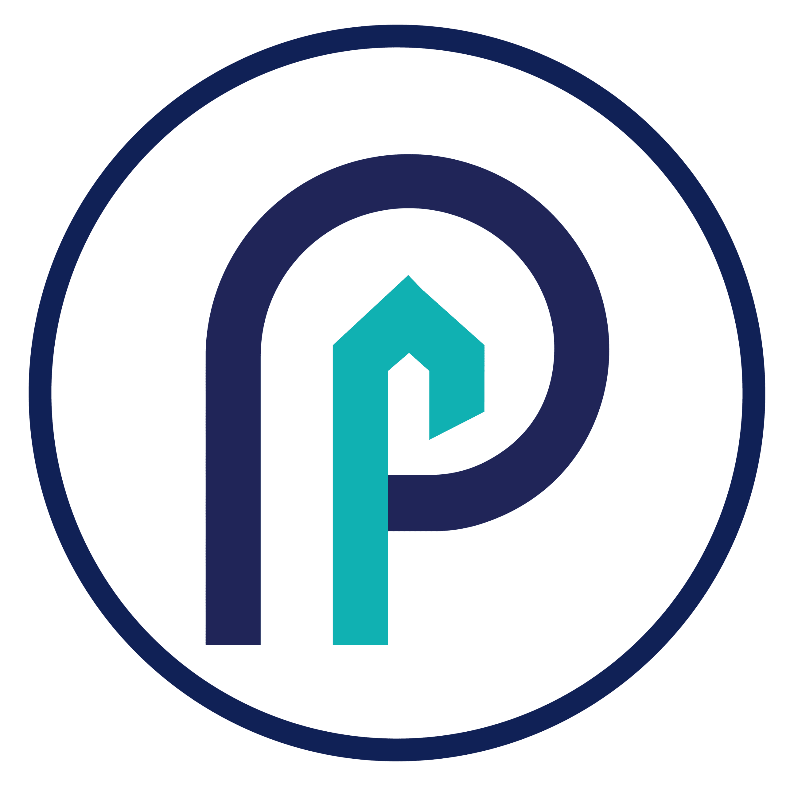 Icon Blue Circle Border